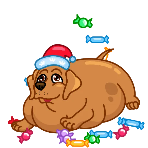 🍬 Стикер «Сhristmas Dogs» для Telegram