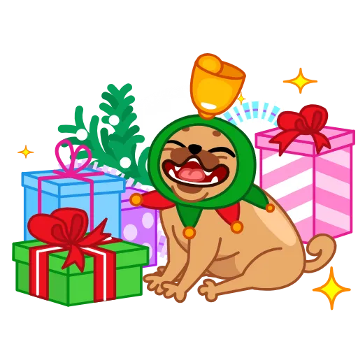 🎁 Стикер «Сhristmas Dogs» для Telegram