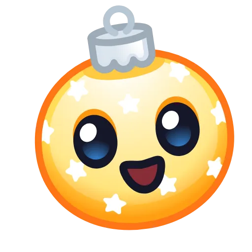 😉 Эмодзи «Десять новогодних эмоджи паков» для Telegram