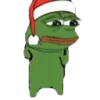 😒 Эмодзи «Christmas Pepe» для Telegram