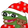 🛌 Эмодзи «Christmas Pepe» для Telegram