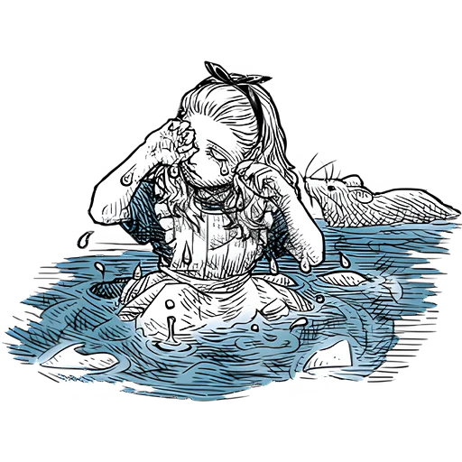 😭 Стикер «Чудеса и Алиса» для Telegram