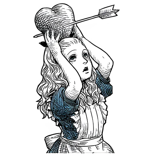 💘 Стикер «Чудеса и Алиса» для Telegram