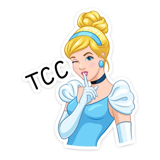 🤫 Стикер «Cinderella and Lucifer» для Telegram