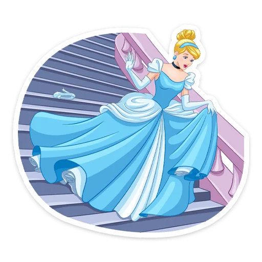 🙅‍♀️ Стикер «Cinderella and Lucifer» для Telegram