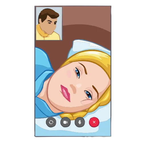 🫠 Эмодзи «Cinderella & Lucifer» для Telegram