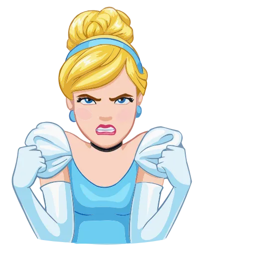 😠 Эмодзи «Cinderella & Lucifer» для Telegram