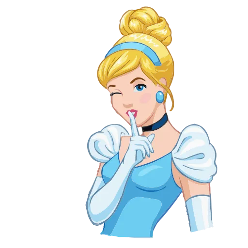 🤫 Эмодзи «Cinderella & Lucifer» для Telegram