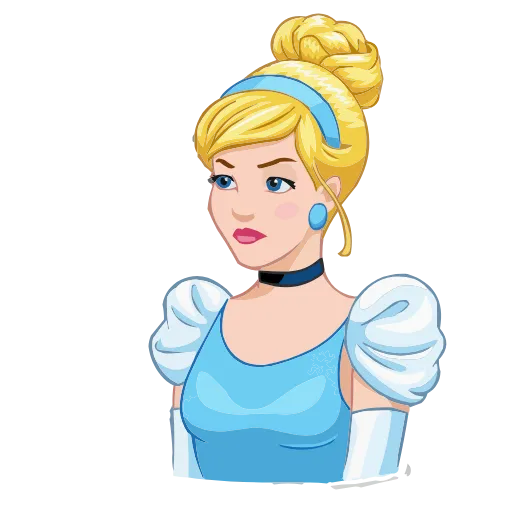 😒 Эмодзи «Cinderella & Lucifer» для Telegram