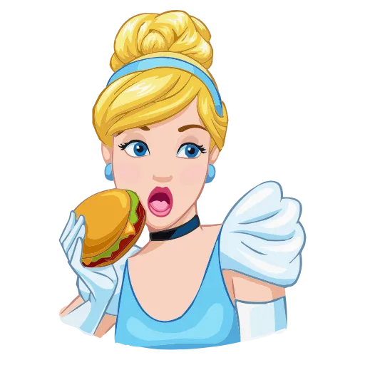 🍔 Эмодзи «Cinderella & Lucifer» для Telegram