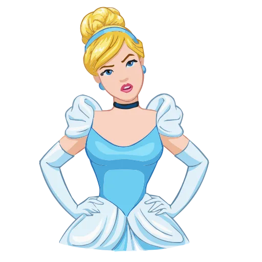 🤨 Эмодзи «Cinderella & Lucifer» для Telegram