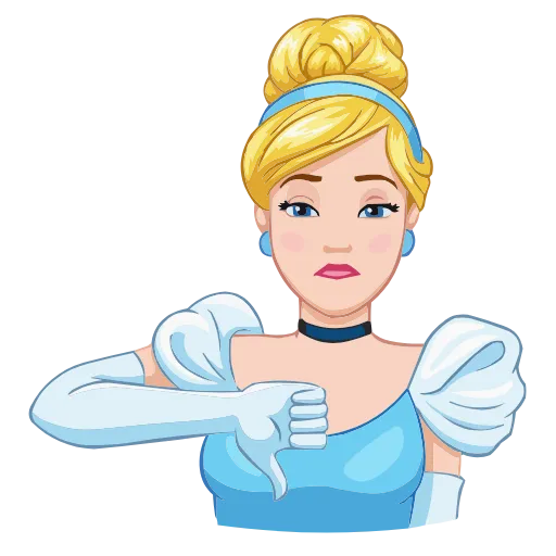 👎 Эмодзи «Cinderella & Lucifer» для Telegram