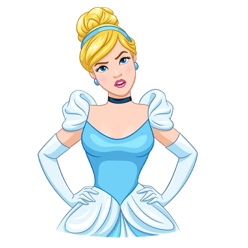 🤨 Стикер «Cinderella and Lucifer No Text» для Telegram