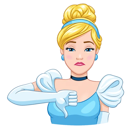 👎 Стикер «Cinderella and Lucifer No Text» для Telegram
