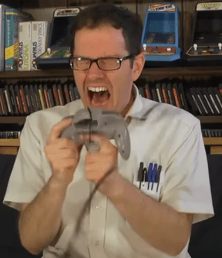 😦 Стикер «The Angry Video Game Nerd» для Telegram