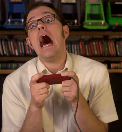 😵 Стикер «The Angry Video Game Nerd» для Telegram