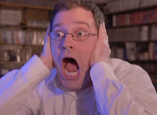 😱 Стикер «The Angry Video Game Nerd» для Telegram