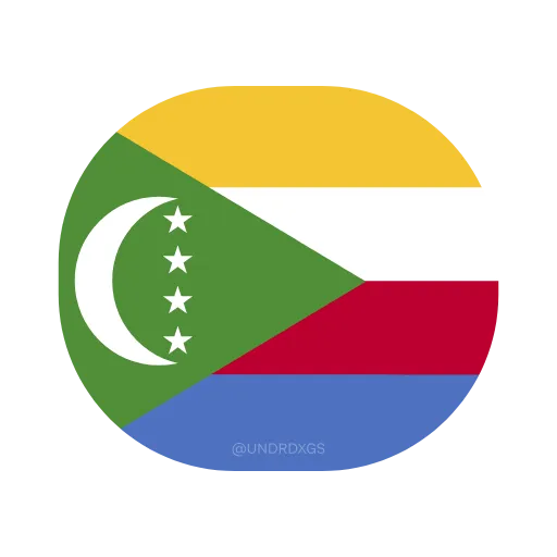 🇰🇲 Эмодзи «Circle Flag's» для Telegram