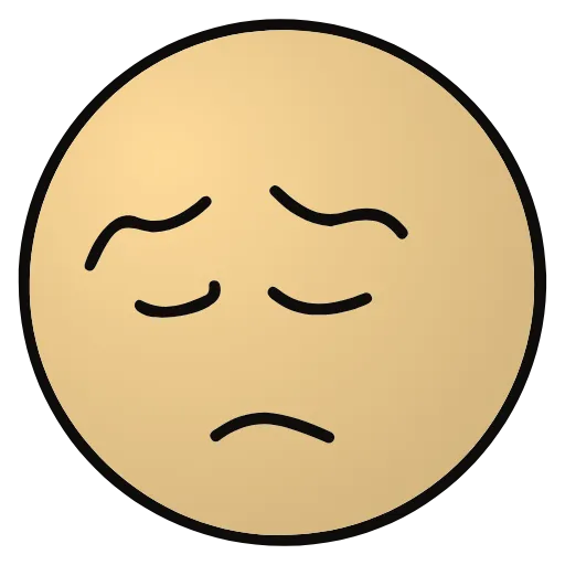 😞 Эмодзи «classic» для Telegram