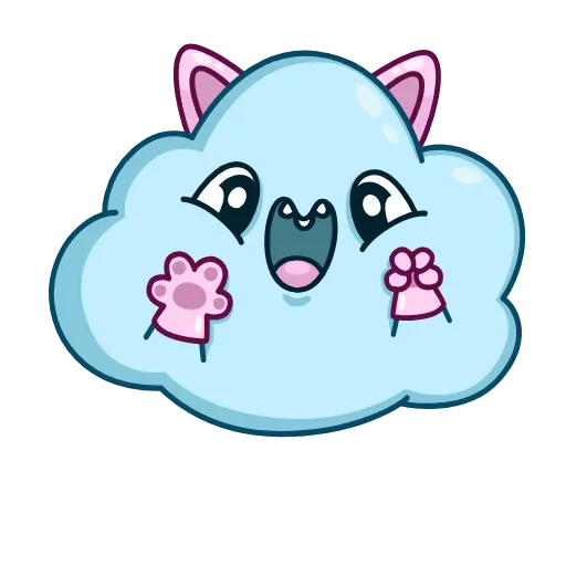 🐾 Эмодзи «Cloudy» для Telegram
