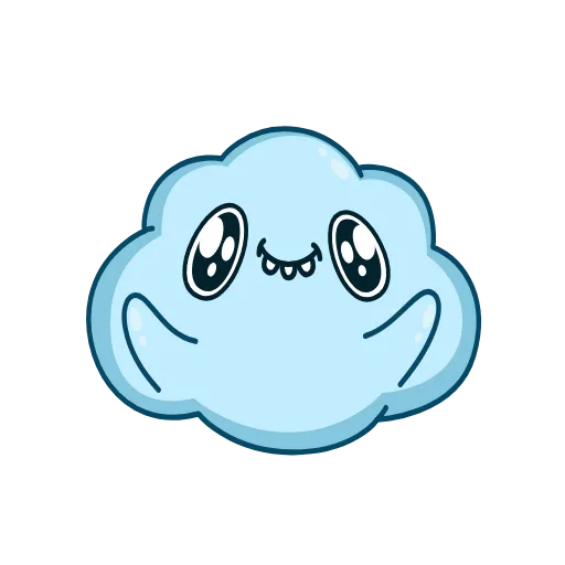 😛 Эмодзи «Cloudy» для Telegram