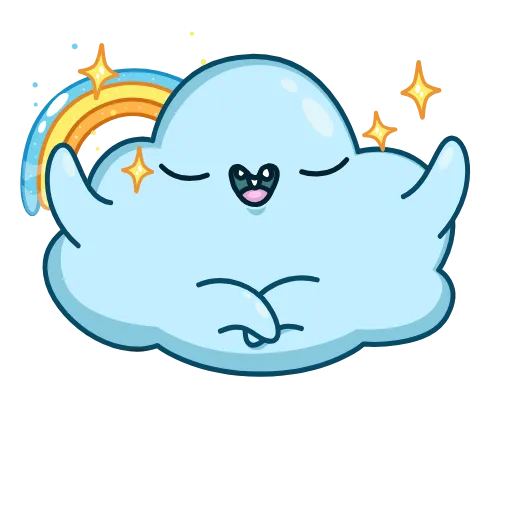 🧘‍♀️ Эмодзи «Cloudy» для Telegram