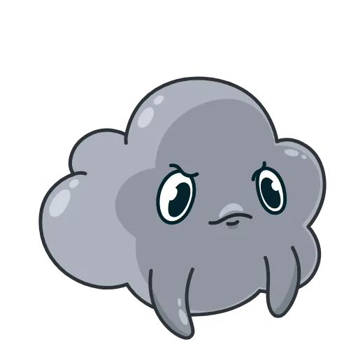 😝 Эмодзи «Cloudy» для Telegram