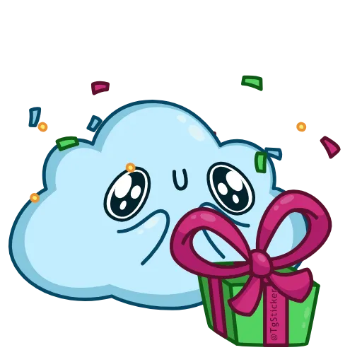 🎁 Эмодзи «Cloudy» для Telegram
