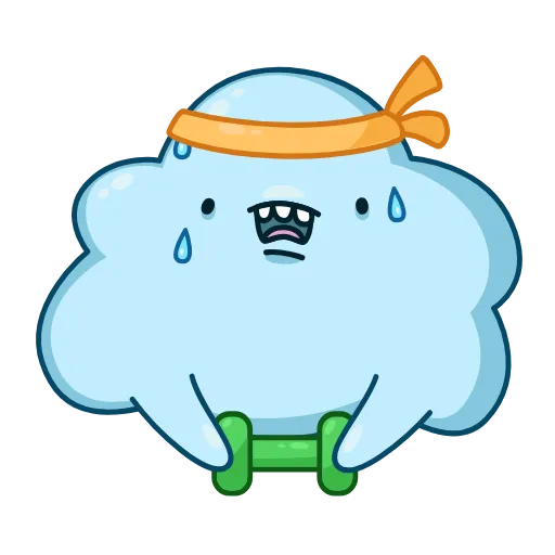 🏋️‍♂️ Эмодзи «Cloudy» для Telegram