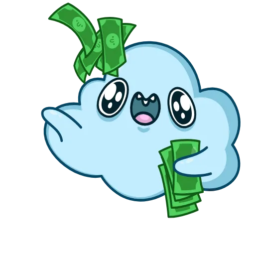 🤑 Эмодзи «Cloudy» для Telegram