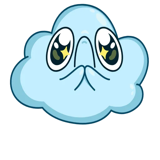 🥺 Эмодзи «Cloudy» для Telegram