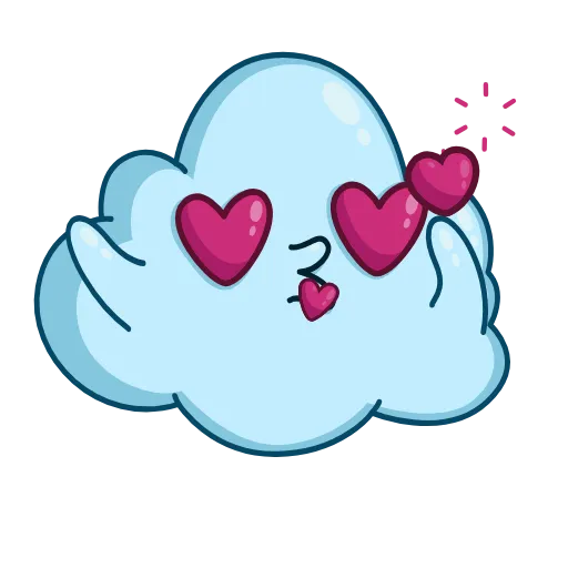 😘 Эмодзи «Cloudy» для Telegram
