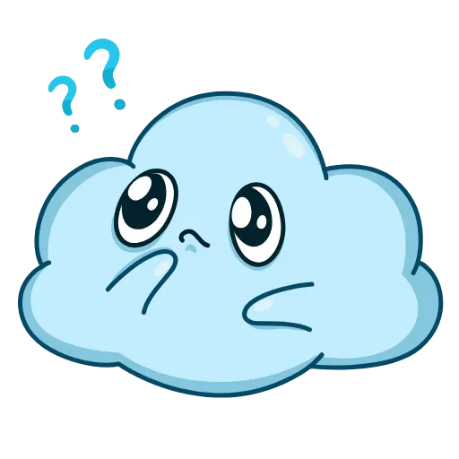 🤔 Эмодзи «Cloudy» для Telegram
