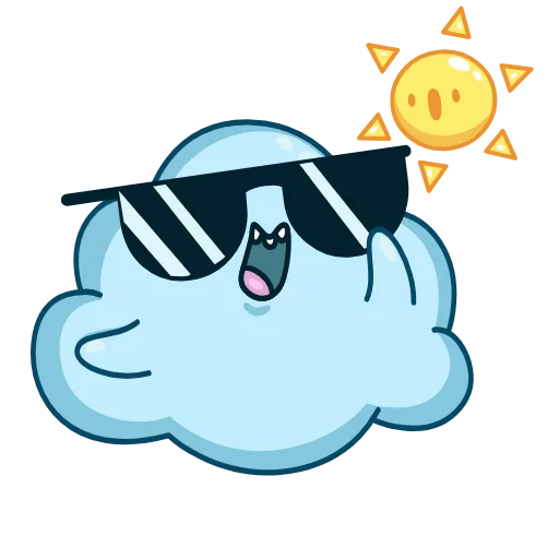 😎 Эмодзи «Cloudy» для Telegram