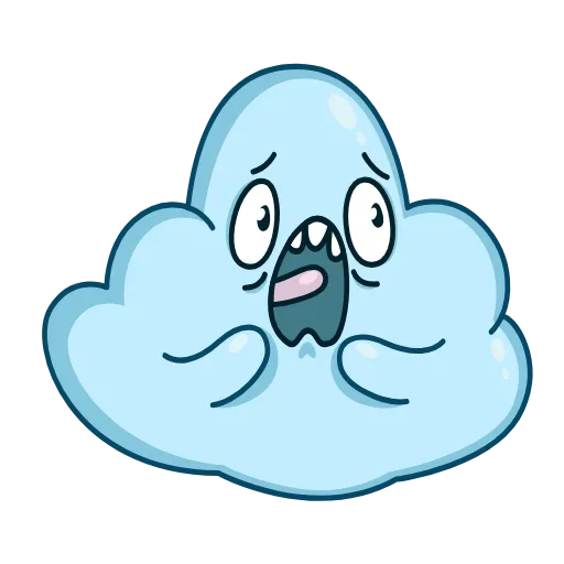 😨 Эмодзи «Cloudy» для Telegram