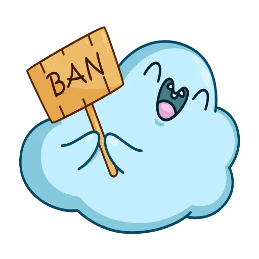❌ Эмодзи «Cloudy» для Telegram