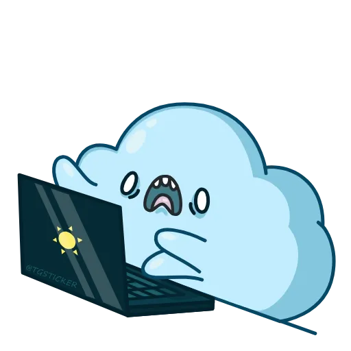 💻 Эмодзи «Cloudy» для Telegram