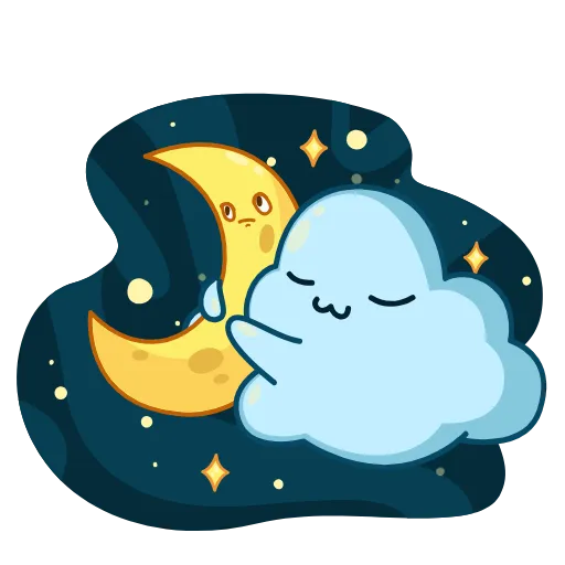 🌙 Эмодзи «Cloudy» для Telegram