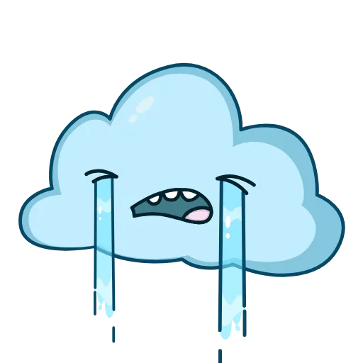 😭 Эмодзи «Cloudy» для Telegram