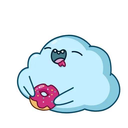 🍩 Эмодзи «Cloudy» для Telegram