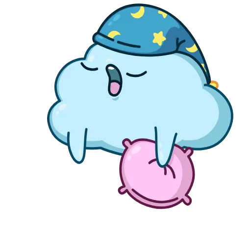 😴 Эмодзи «Cloudy» для Telegram