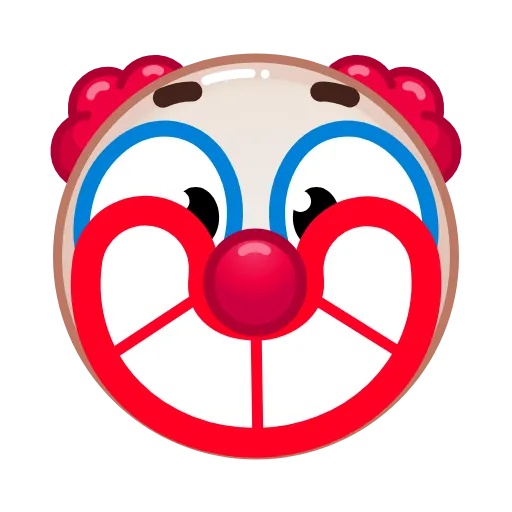 ☹️ Эмодзи «Clown Emoji» для Telegram