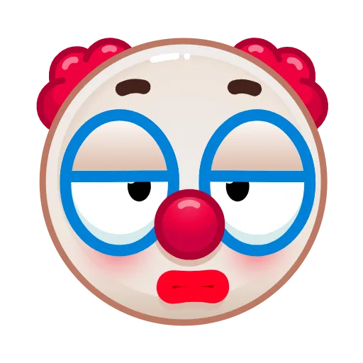 🙄 Эмодзи «Clown Emoji» для Telegram