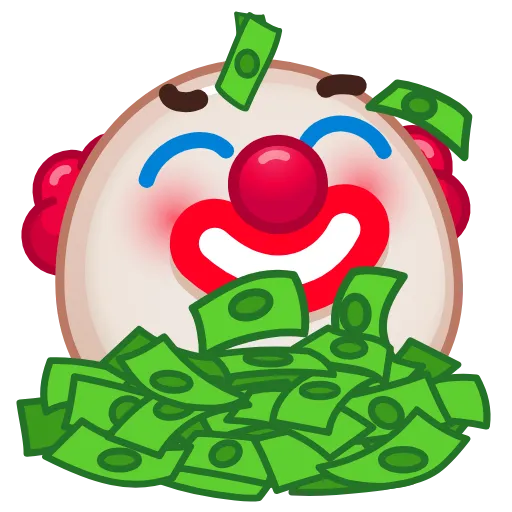 🤑 Эмодзи «Clown Emoji» для Telegram