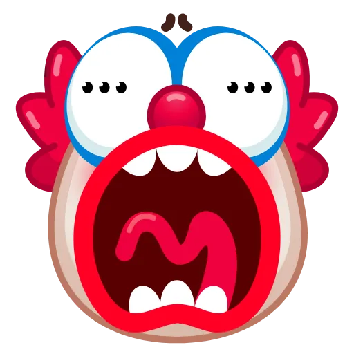 😱 Эмодзи «Clown Emoji» для Telegram