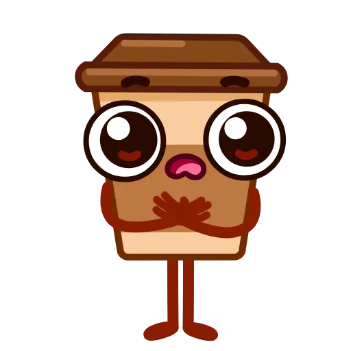 🤩 Эмодзи «Стаканчик Кофе» для Telegram