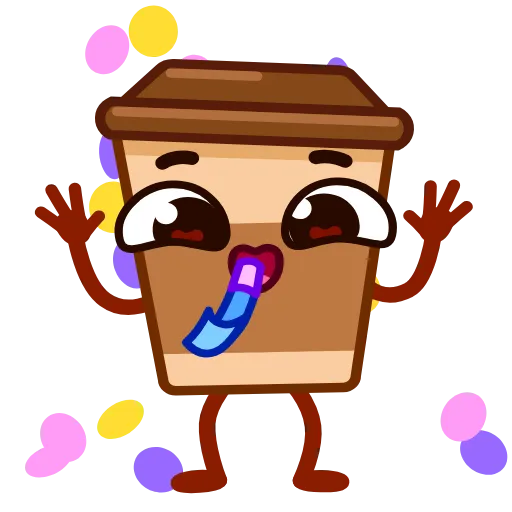 🤩 Эмодзи «Стаканчик Кофе» для Telegram