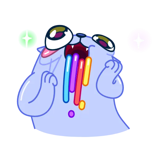 🌈 Эмодзи «Colored Cats» для Telegram