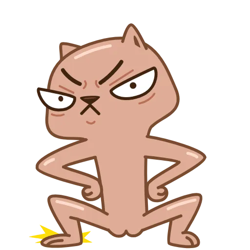 😒 Эмодзи «Colored Cats» для Telegram