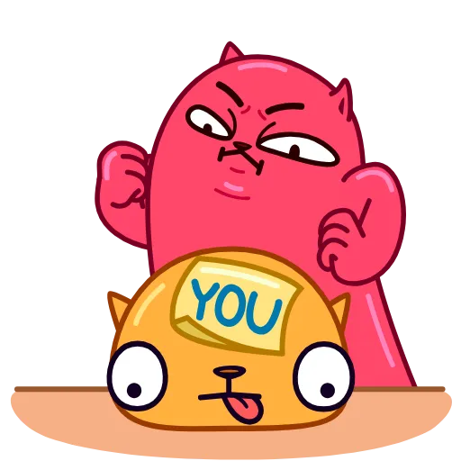 👊 Эмодзи «Colored Cats» для Telegram